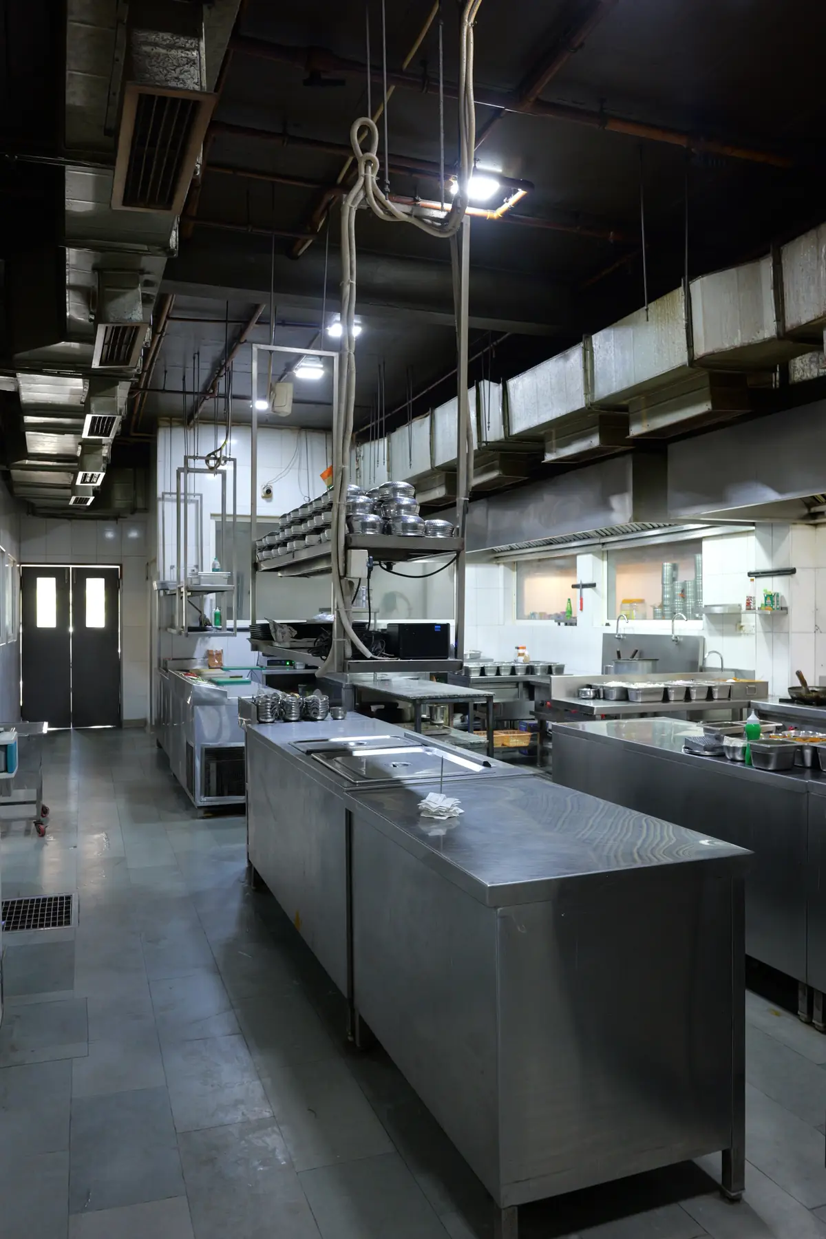 Our stainless-steel kitchen