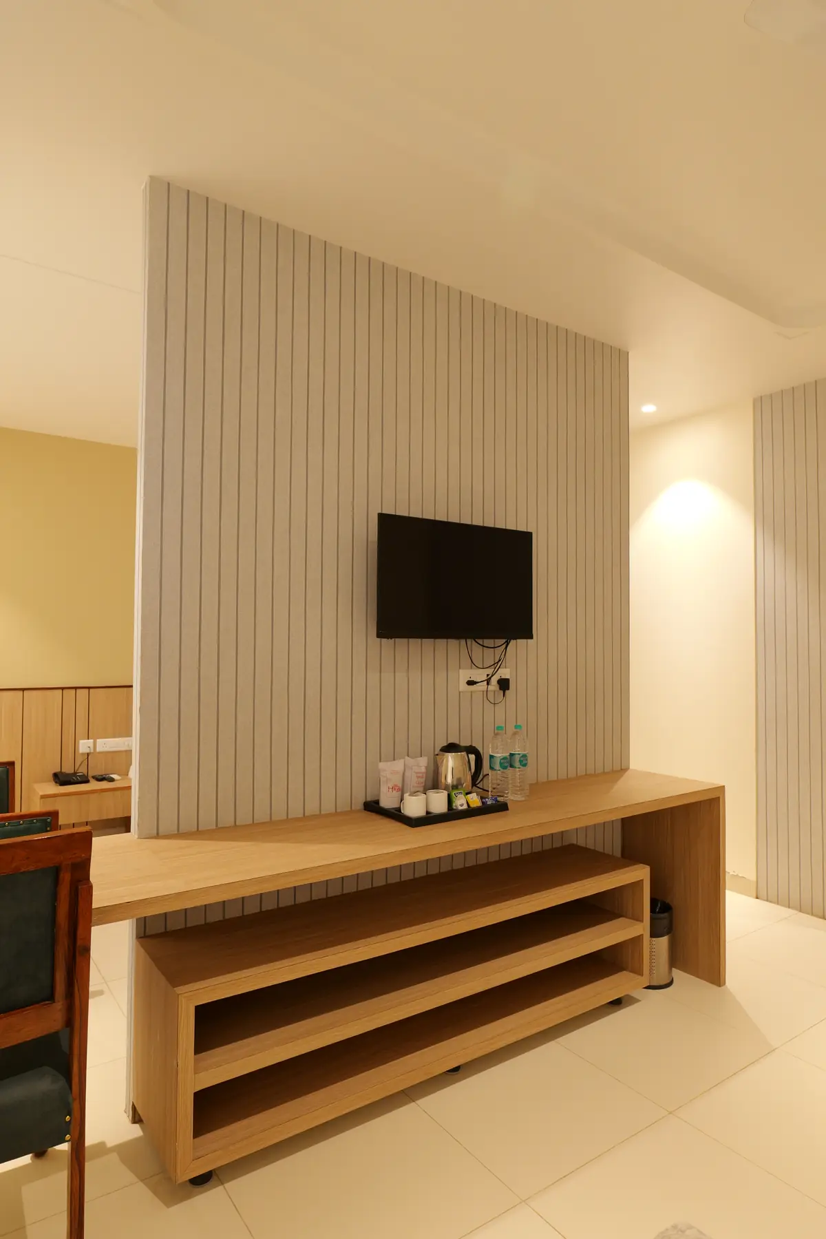 TV unit and tea and coffee station